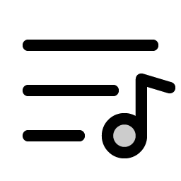 Playlist Duotone icon