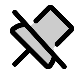 Push Pin Slash Duotone icon