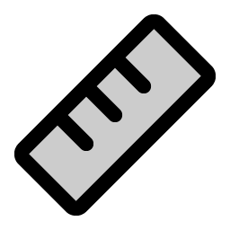 Ruler Duotone icon