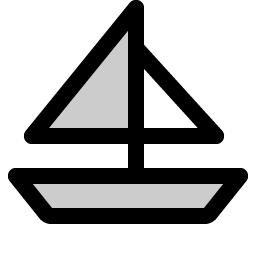 Sailboat Duotone icon