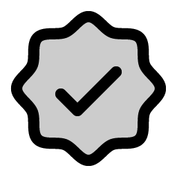 Seal Check Duotone icon