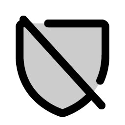 Shield Slash Duotone icon