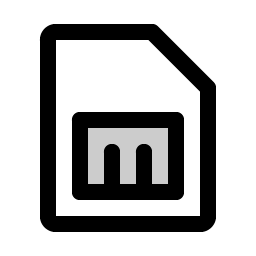 Sim Card Duotone icon