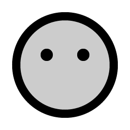 Smiley Blank Duotone icon