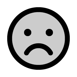 Smiley Sad Duotone icon