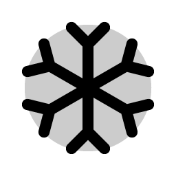 Snowflake Duotone icon