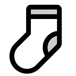 Sock Duotone icon