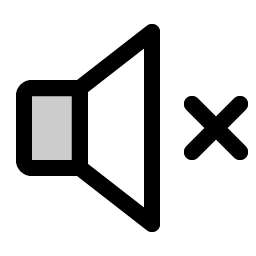 Speaker X Duotone icon