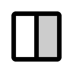 Square Half Duotone icon