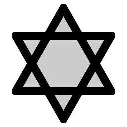 Star Of David Duotone icon