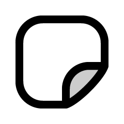 Sticker Duotone icon