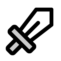 Sword Duotone icon