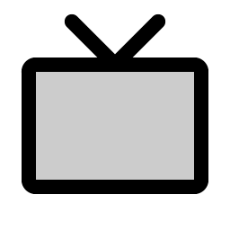 Television Simple Duotone icon