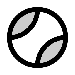 Tennis Ball Duotone icon