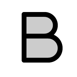 Text B Duotone icon