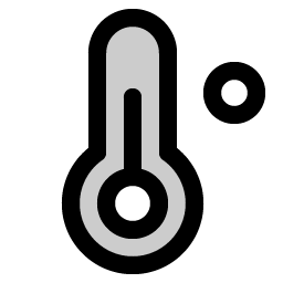 Thermometer Duotone icon