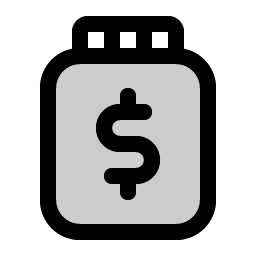 Tip Jar Duotone icon