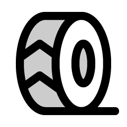 Tire Duotone icon