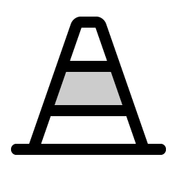 Traffic Cone Duotone icon