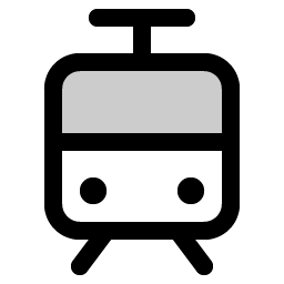 Tram Duotone icon