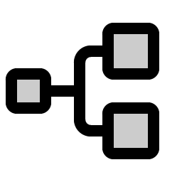 Tree Structure Duotone icon