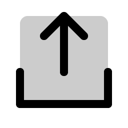 Upload Simple Duotone icon