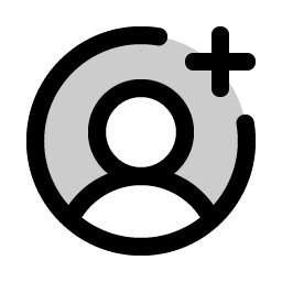 User Circle Plus Duotone icon