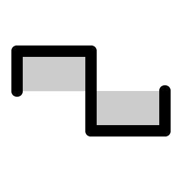 Wave Square Duotone icon