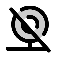 Webcam Slash Duotone icon