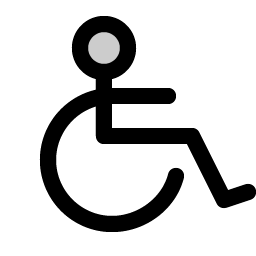 Wheelchair Duotone icon