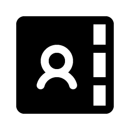 Address Book Tabs Fill icon