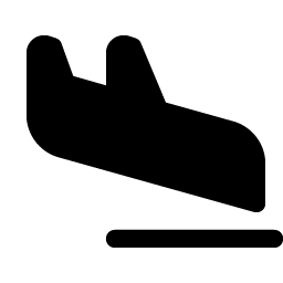 Airplane Landing Fill icon