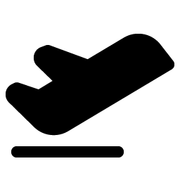 Airplane Takeoff Fill icon
