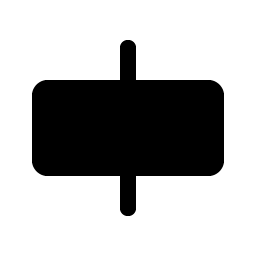 Align Center Horizontal Simple Fill icon