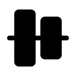 Align Center Vertical Fill icon