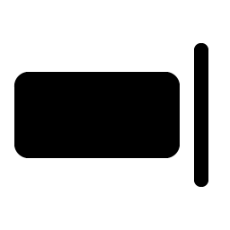 Align Right Simple Fill icon