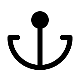 Anchor Simple Fill icon