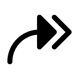 Arrow Bend Double Up Right Fill icon