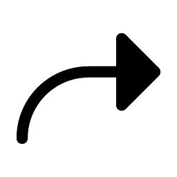 Arrow Bend Up Right Fill icon