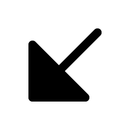 Arrow Down Left Fill icon