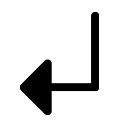 Arrow Elbow Down Left Fill icon