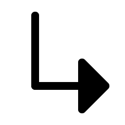 Arrow Elbow Down Right Fill icon