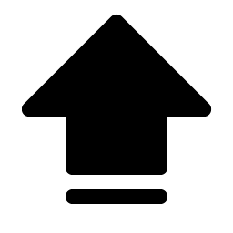 Arrow Fat Line Up Fill icon