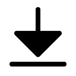 Arrow Line Down Fill icon