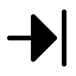 Arrow Line Right Fill icon