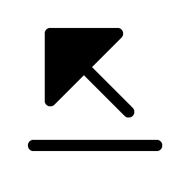 Arrow Line Up Left Fill icon