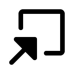 Arrow Square In Fill icon