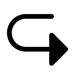 Arrow U Down Right Fill icon