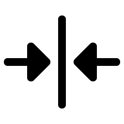 Arrows In Line Horizontal Fill icon