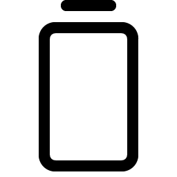 Battery Vertical Empty Fill icon